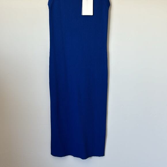 Helmunt Lang Blue Stretch Bodycon Dress Size: XS - Picture 3 of 6